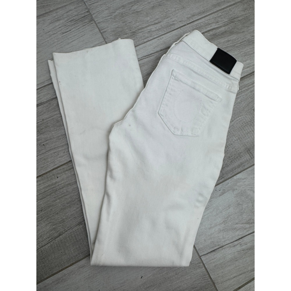 True Religion Becca White Mid Rise Bootcut Jeans Womens Size 28 Made in USA